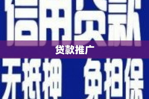 高树贷款推广