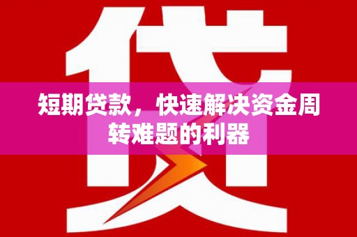 高树短期贷款，快速解决资金周转难题的利器