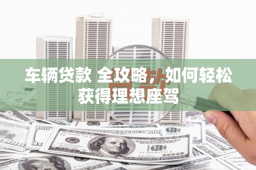 高树车辆贷款 全攻略，如何轻松获得理想座驾