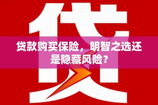 高树贷款购买保险，明智之选还是隐藏风险？