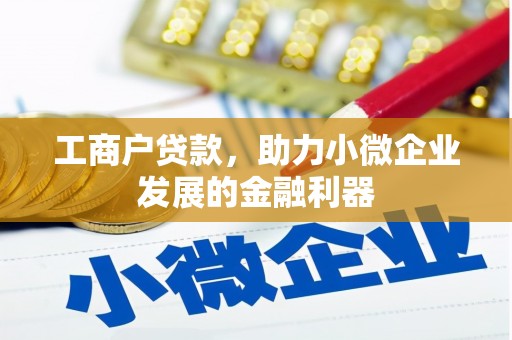 高树工商户贷款，助力小微企业发展的金融利器