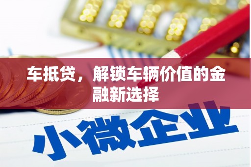 高树车抵贷，解锁车辆价值的金融新选择