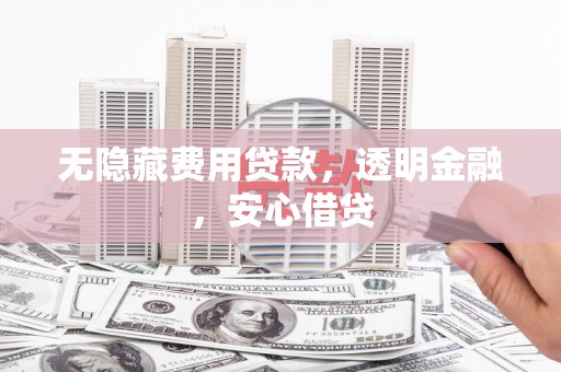 高树无隐藏费用贷款，透明金融，安心借贷
