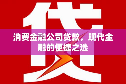 高树消费金融公司贷款，现代金融的便捷之选