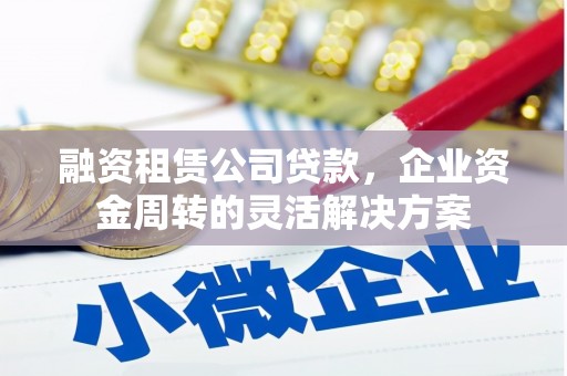 高树融资租赁公司贷款，企业资金周转的灵活解决方案
