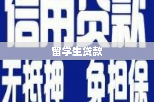 高树留学生贷款