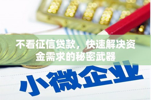 高树不看征信贷款，快速解决资金需求的秘密武器
