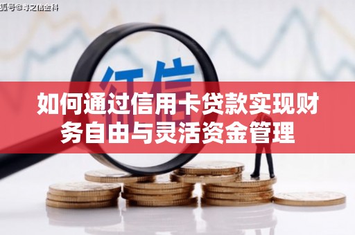 高树如何通过信用卡贷款实现财务自由与灵活资金管理