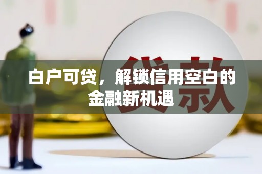 高树白户可贷，解锁信用空白的金融新机遇
