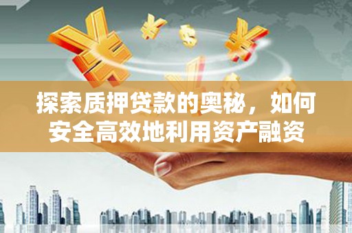 高树探索质押贷款的奥秘，如何安全高效地利用资产融资
