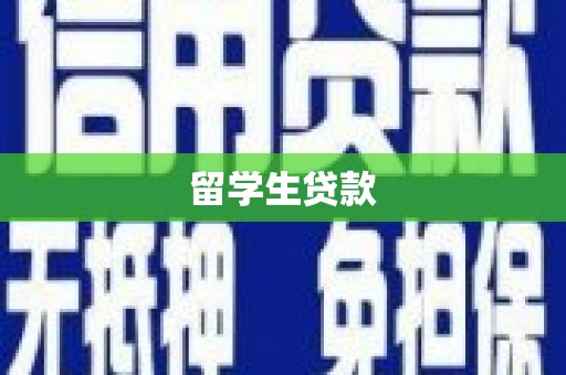 高树留学生贷款