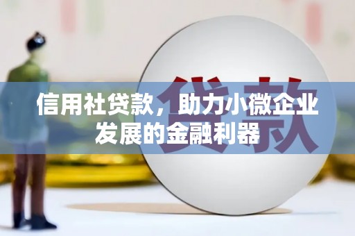高树信用社贷款，助力小微企业发展的金融利器
