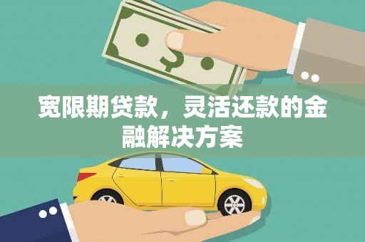 高树宽限期贷款，灵活还款的金融解决方案