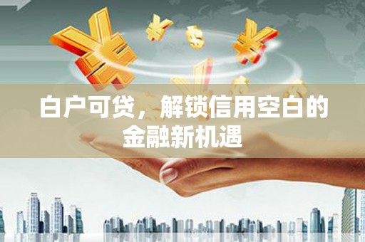 高树白户可贷，解锁信用空白的金融新机遇