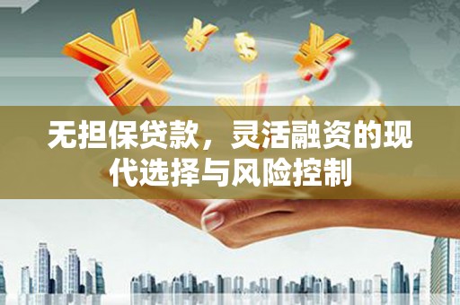 高树无担保贷款，灵活融资的现代选择与风险控制