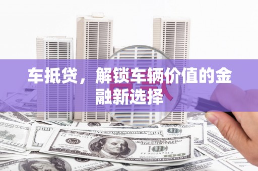 高树车抵贷，解锁车辆价值的金融新选择