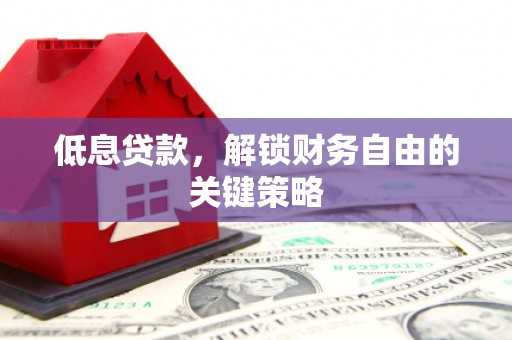 高树低息贷款，解锁财务自由的关键策略