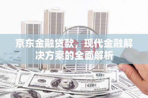 高树京东金融贷款，现代金融解决方案的全面解析