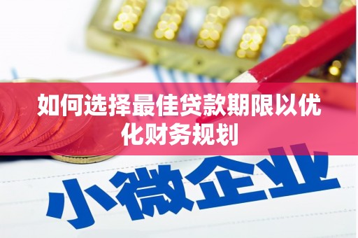 高树如何选择最佳贷款期限以优化财务规划