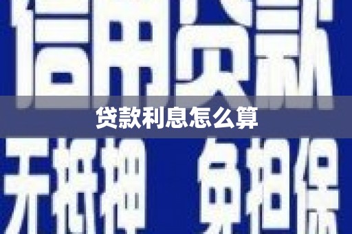 高树贷款利息怎么算