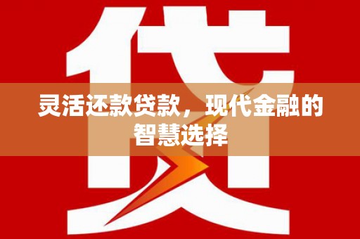 高树灵活还款贷款，现代金融的智慧选择