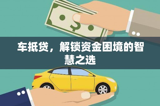 高树车抵贷，解锁资金困境的智慧之选