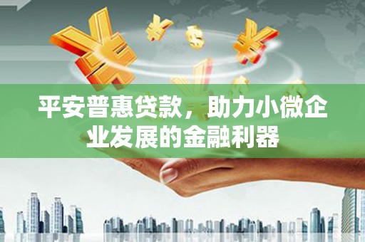 高树平安普惠贷款，助力小微企业发展的金融利器