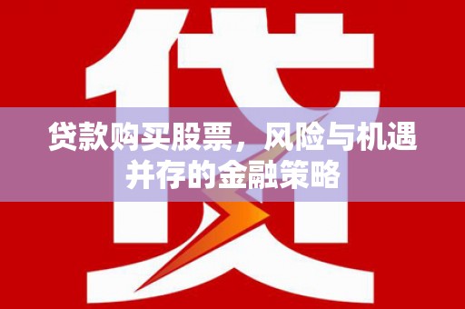 高树贷款购买股票，风险与机遇并存的金融策略