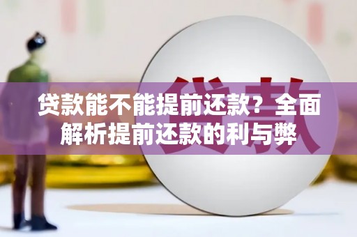 高树贷款能不能提前还款？全面解析提前还款的利与弊