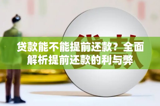 高树贷款能不能提前还款？全面解析提前还款的利与弊
